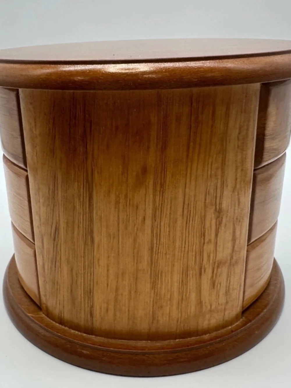 Solid Wooden Rotating Jewelry Organizer - Brown